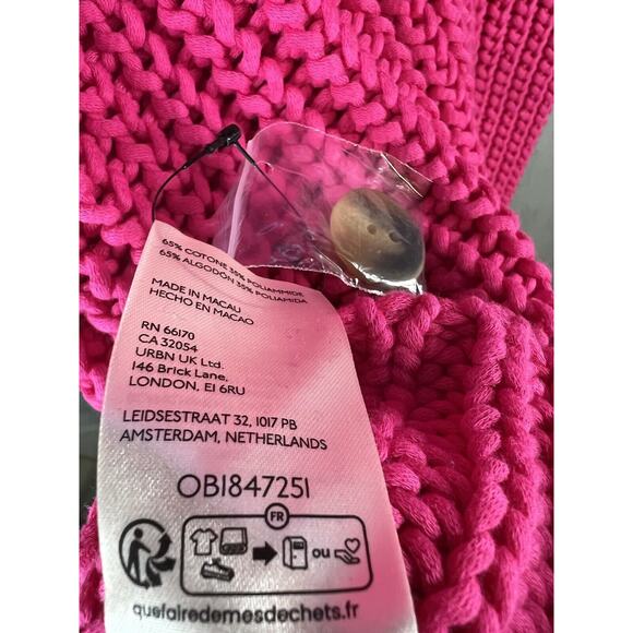 Free People Offside Cardigan Size Small Pink Button Front - Picture 7 of 8